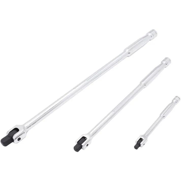 ブレーカーバー3点セット(フレックスヘッド)1/4インチ,3/8インチ,1/2インチ 回転式フレックスヘッド マイケルプロ MP007004 工具 整備用品 メンテナンス 修理 DIY 自動車 軽自動車 大型車 自動車やバイクの整備に MichaelPro