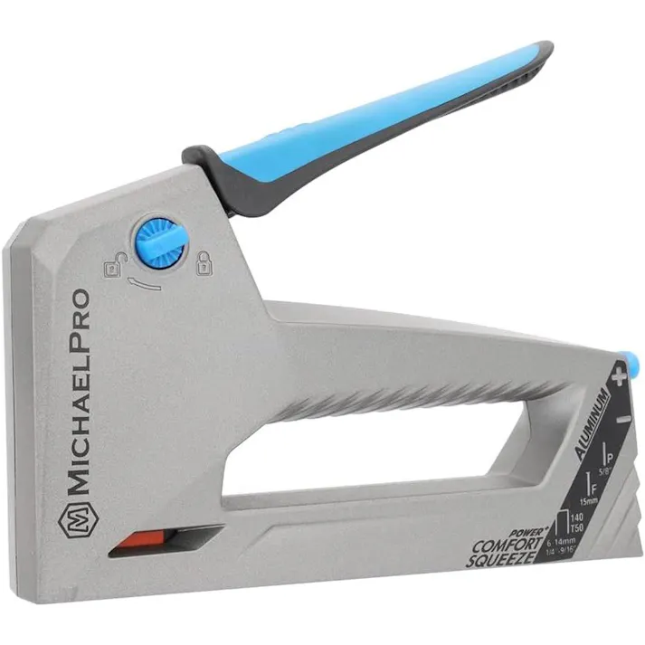プロフェッショナル アルミニウムタッカー ステープルガン T50:6-14mm BN18:15mm マイケルプロ MP013011 工具 整備用品 メンテナンス 修理 DIY 自動車 軽自動車 大型車 自動車やバイクの整備に MichaelPro