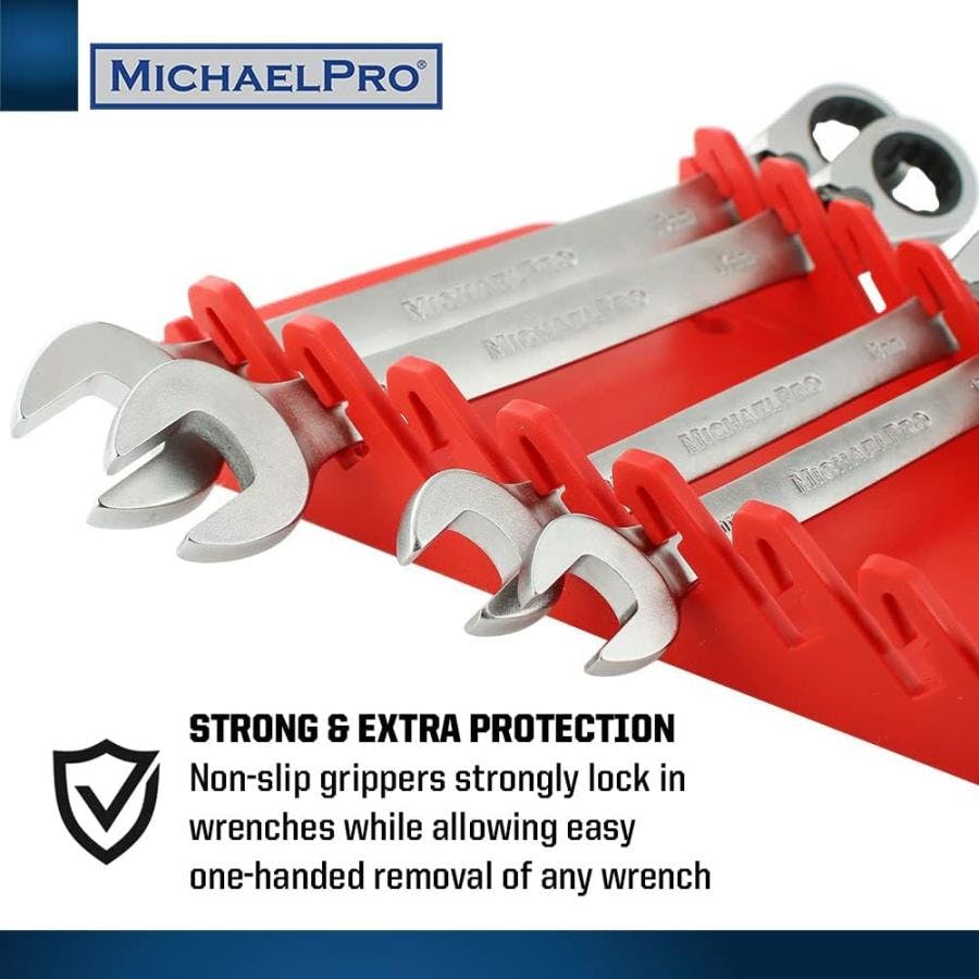 ポータブル レンチホルダー 12本収納 スパナホルダー キャリーハンドル