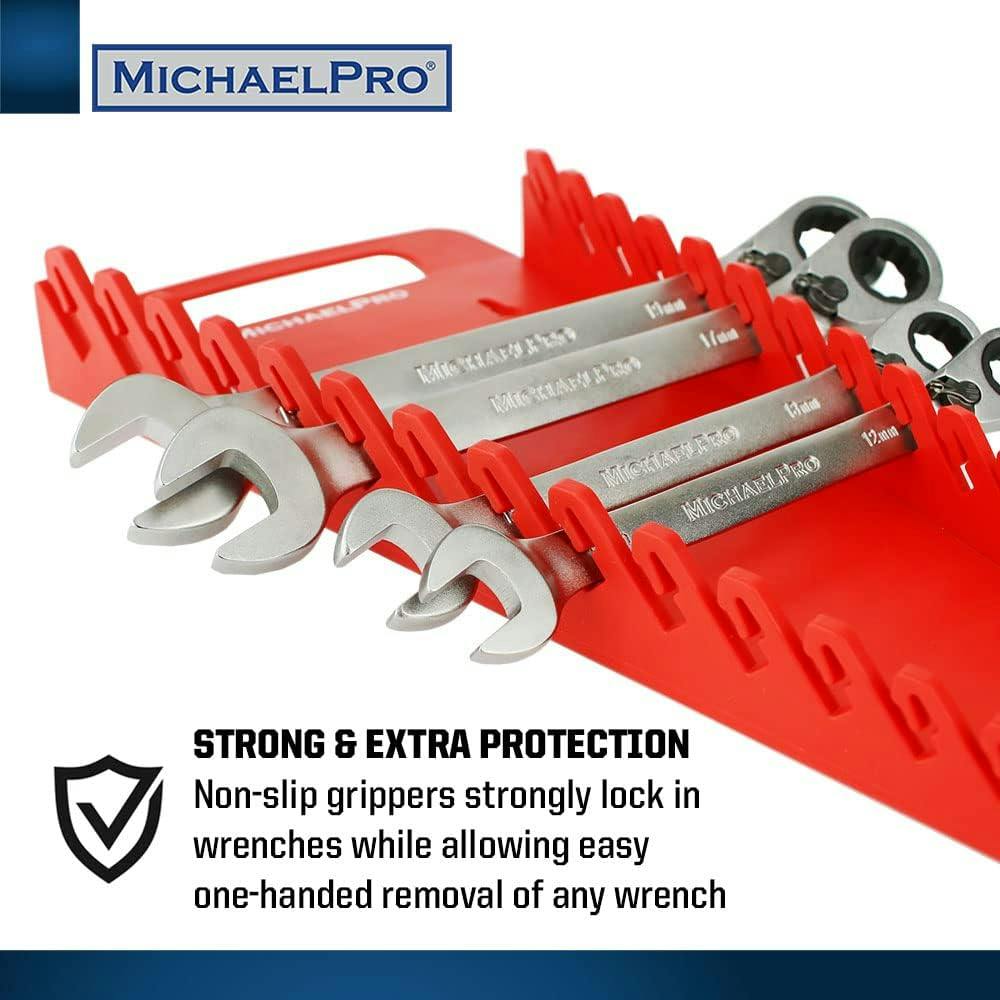 ポータブル レンチホルダー 15本収納 スパナホルダー キャリー