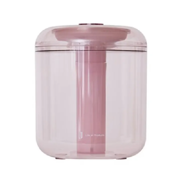 充電式miniクリア加湿器 LEDライト付 スモーキーピンク ライフオンプロダクツ LCAHF006-SP