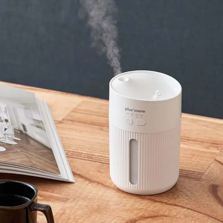 倒れても水がこぼれにくい充電式コードレス上部給水加湿器 ホワイト ライフオンプロダクツ PBAHF004-WH