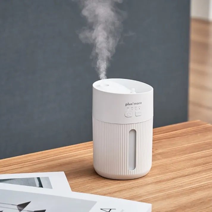 倒れても水がこぼれにくい充電式コードレス上部給水加湿器 ホワイト ライフオンプロダクツ PBAHF004-WH