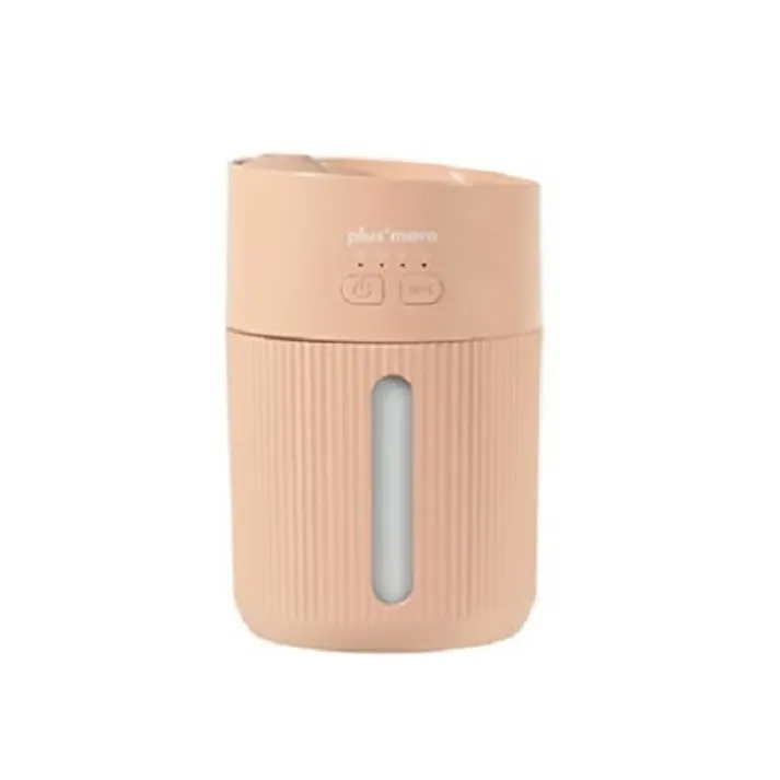 倒れても水がこぼれにくい充電式コードレス上部給水加湿器 ペールレッド ライフオンプロダクツ PBAHF004-PR