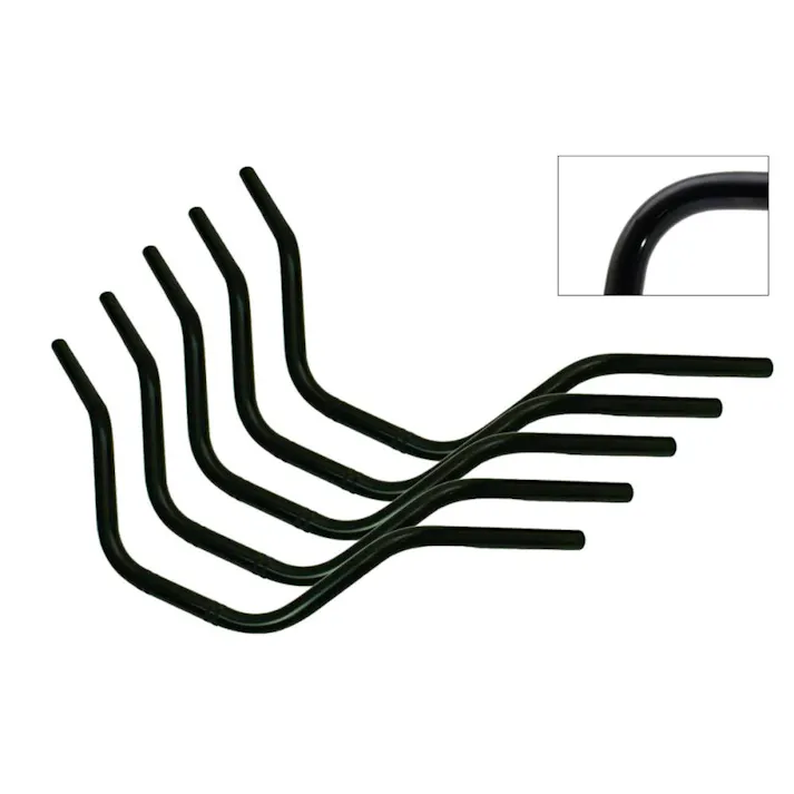 EFFEX (エフェックス) EZ FIT BAR イージーフィットバー ハンドルバー 70mmバック ブラック FXDL 5本セット品 EHD201-70B-5SET