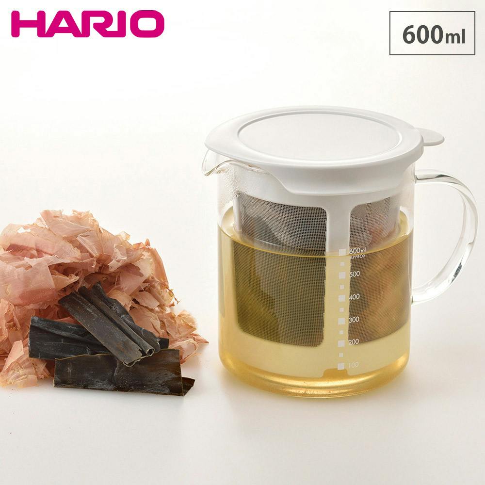 だしポット HARIO DP-600-W【出汁 だし ポット 水出し カツオ 昆布