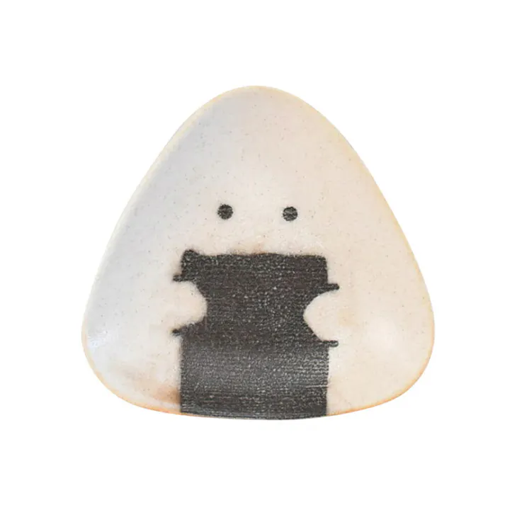 ぎゅっとおにぎりさん 小皿 逸品社 シュガーランド【お皿 取り皿 プレート おにぎり 食器 波佐見焼 電子レンジ 食洗機】 のり
