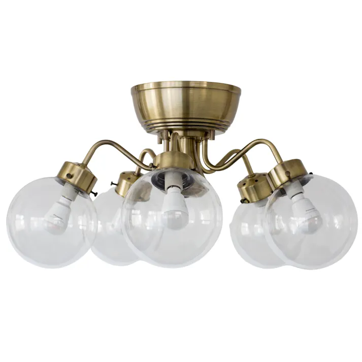 村上工作所 CAROL5 シャンデリア 5灯 ゴールド クリア 電球なし MLH-512GD_CL