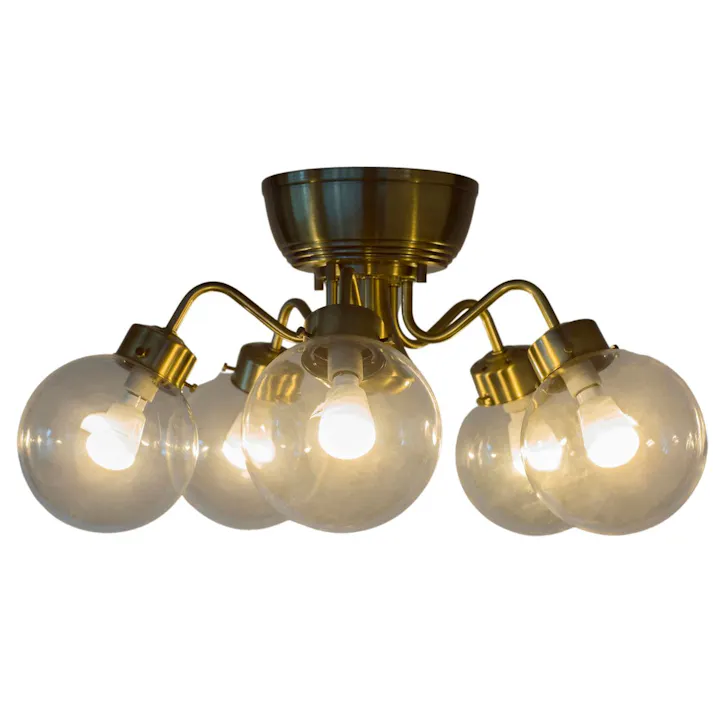 村上工作所 CAROL5 シャンデリア 5灯 ゴールド クリア 電球なし MLH-512GD_CL