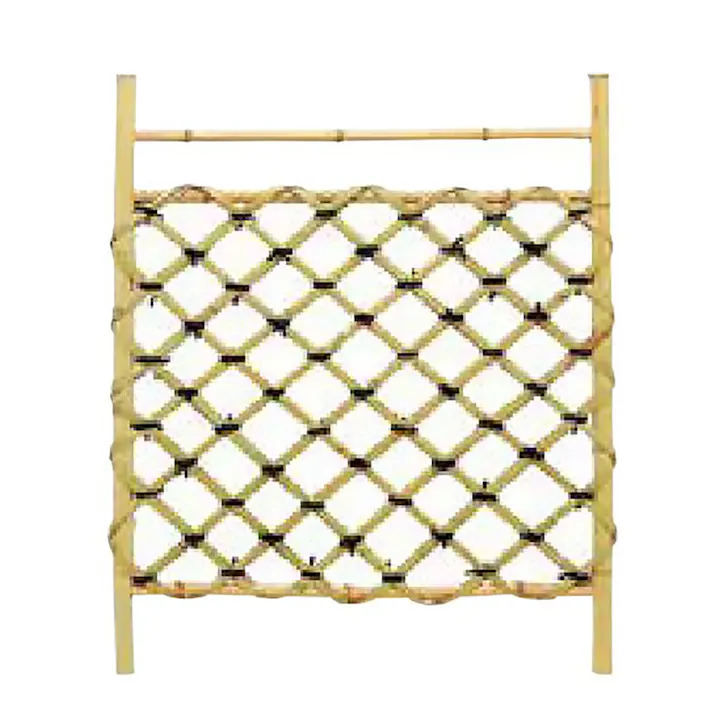 天然素材・国産品 白枝折戸巾750×高さ1050mm 肘坪付き