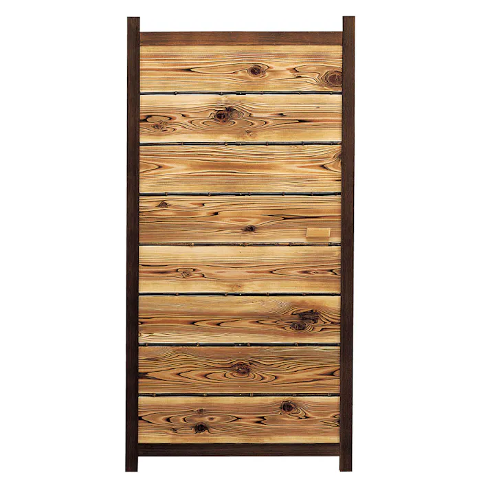 天然素材・国産品 横板張木戸W750xH1700mm左取手