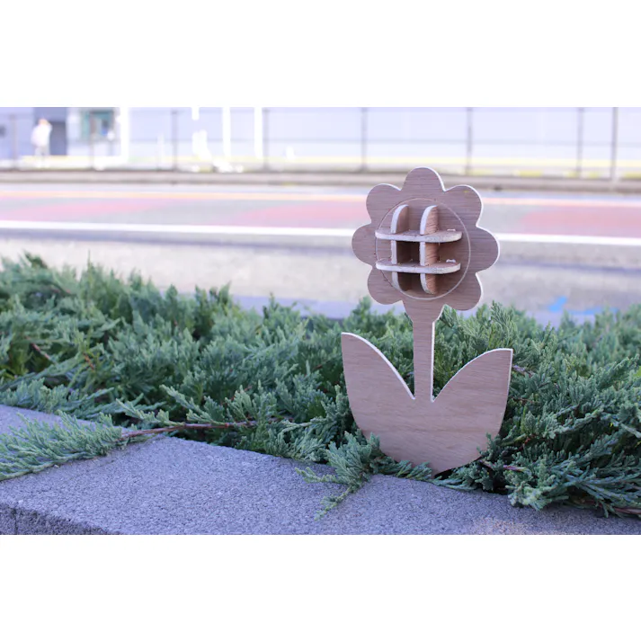 DIY 組立 木目 植物 装飾 かわいい ひわまり フラワーピック re:LIFE里庄BASE 【CDM MP】