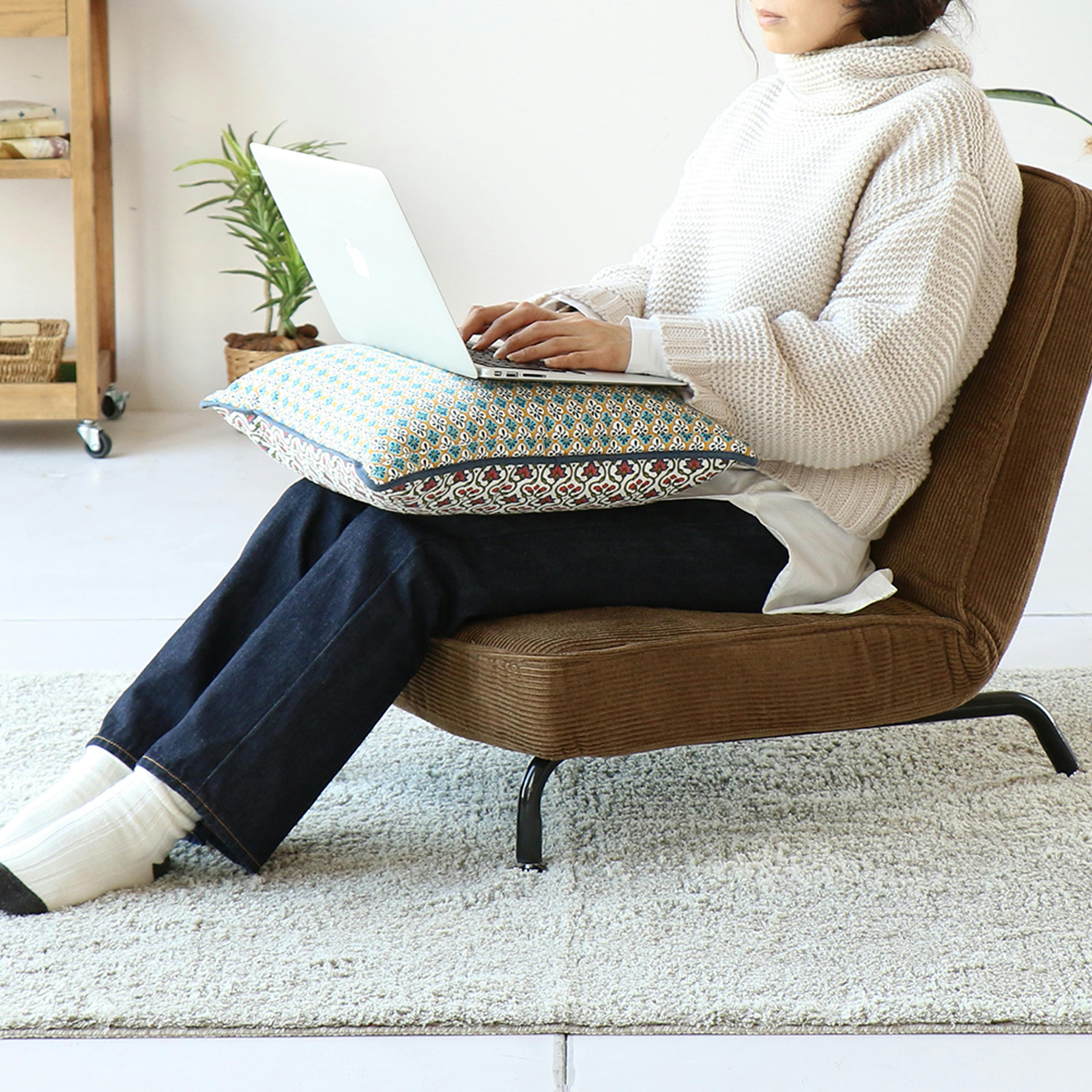 ※ コンパクトソファ 1P アイボリー [8248] ポケットコイル仕様・14段調節の本格1Pソファ 1P Sofa