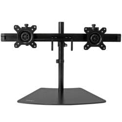 モニタースタンド/左右2画面/最大24インチ/15度チルト/360度回転 パソコン・周辺機器 モニタースタンド/左右2画面/最大24インチ/15度チルト/360度回転 パソコン・周辺機器