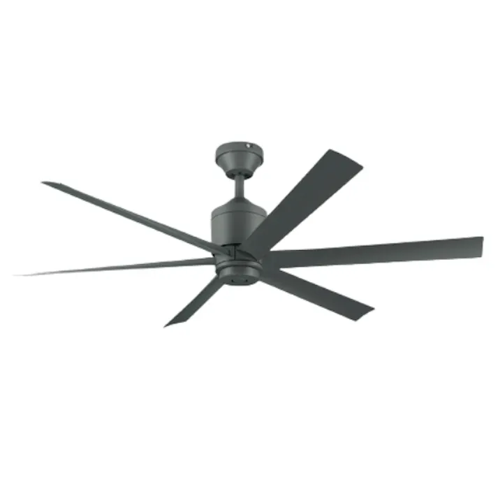 オーデリック シーリングファン本体 WF249P1 DC MOTOR FAN 6枚羽根 パイプ吊り リモコン付 チャコールグレー色 4549727088114