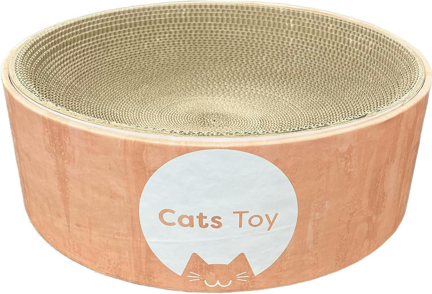Cats toy キャッツ トイ ボウル ピンク 猫 爪研ぎ 爪とぎベッド 段ボール 直径40cm×深さ13cm 爪とぎボウル 爪とぎ つめとぎ おもちゃ・小物(猫) Cats toy キャッツ トイ ボウル ピンク 猫 爪研ぎ 爪とぎベッド 段ボール 直径40cm×深さ13cm 爪とぎボウル 爪とぎ つめとぎ おもちゃ・小物(猫)