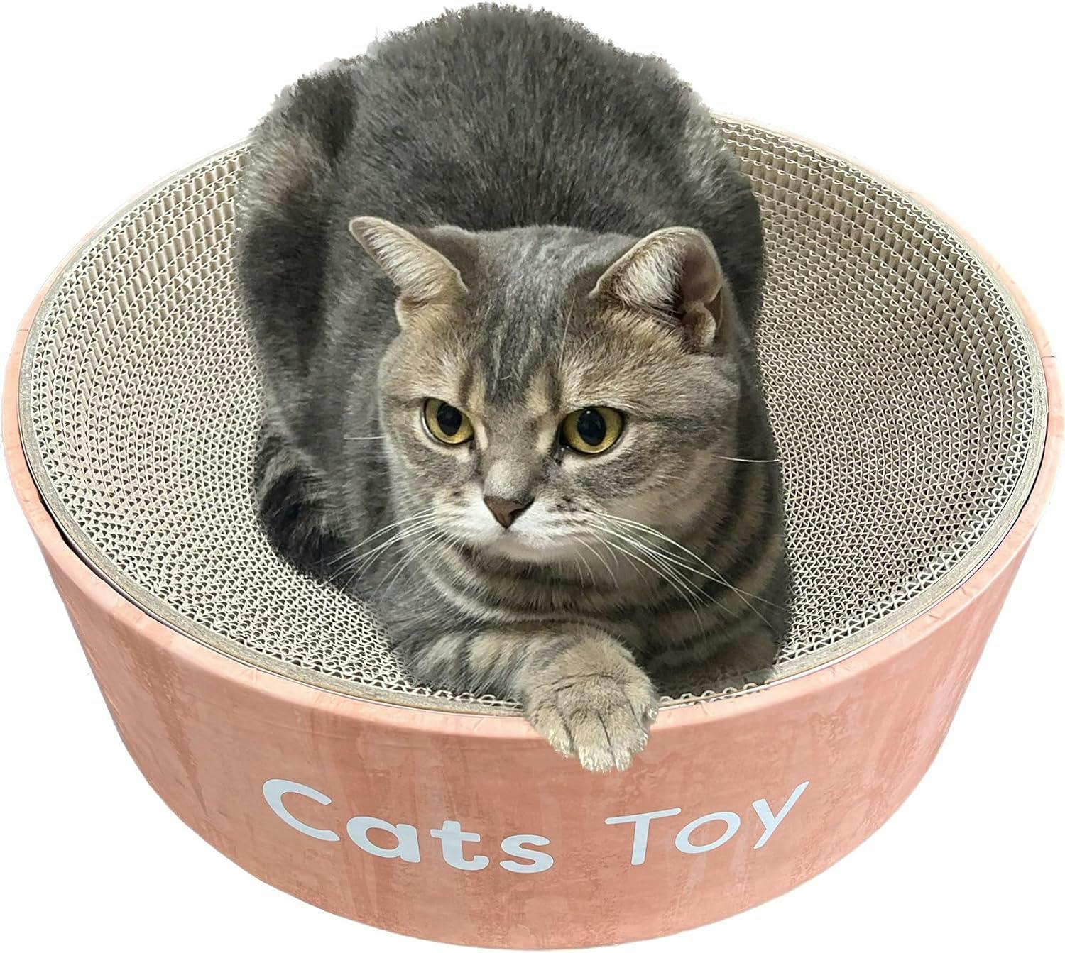 Cats toy キャッツ トイ ボウル ウッド 猫 爪研ぎ 爪とぎベッド