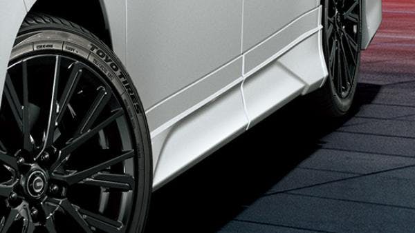TRD 90系 ヴォクシー GRサイドスカート ユニバーサルステップ付車用 素地 MS344-28014-NP カー用品・バイク用品 TRD 90系 ヴォクシー GRサイドスカート ユニバーサルステップ付車用 素地 MS344-28014-NP カー用品・バイク用品