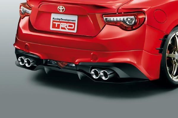 TRD 86 ZN6 後期 リヤバンパースポイラー&ハイレスポンスマフラーVer. R 素地 MS153-18004+MS313-18002-NP カー用品・バイク用品 TRD 86 ZN6 後期 リヤバンパースポイラー&ハイレスポンスマフラーVer. R 素地 MS153-18004+MS313-18002-NP カー用品・バイク用品