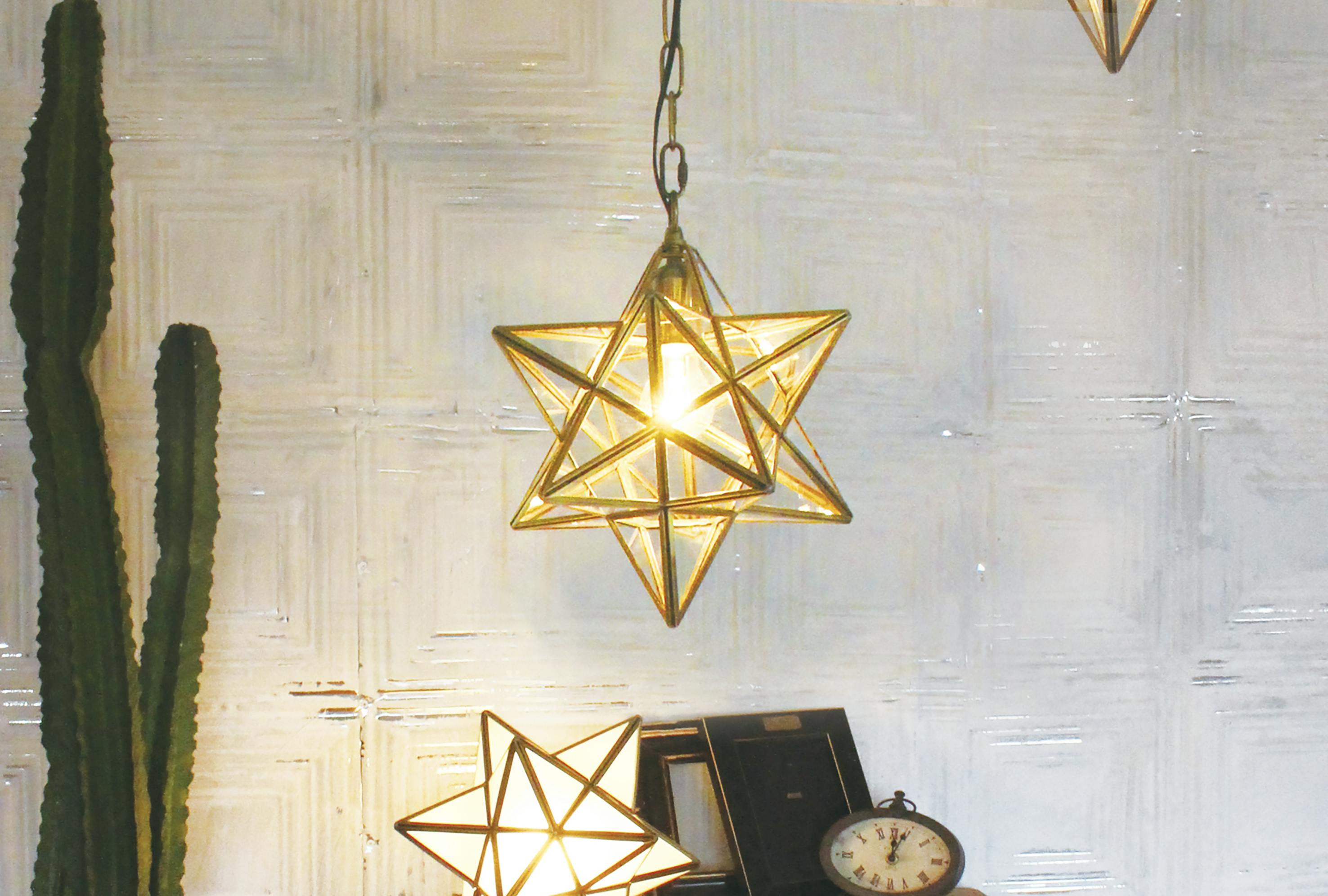 ペーちゃん　ディクラッセ　Etoile Pendant Lamp 公式】星型ペンダントライト Etoile｜アンティーク調ガラス照明