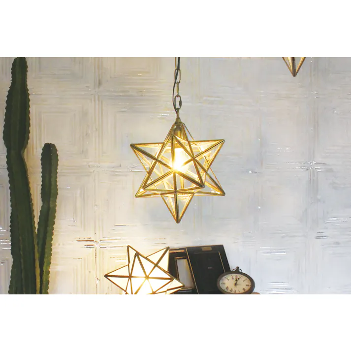 ディクラッセ Etoile pendant lamp clear エトワール ペンダントライト 1灯 【白熱球付属】 LED対応 アンティーク レトロ ガラス 星型 おしゃれ 間接照明 照明器具 照明 デザイン照明 インテリア照明 吊り下げ かわいい LP3020 北欧