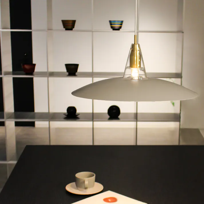 ディクラッセ Scorre pendant lamp charcoal gray ペンダントライト 1灯 スコーレ 【白熱球/LED電球付属】 レトロ ガラス シンプル 照明器具 照明 デザイン照明 DI CLASSE 北欧