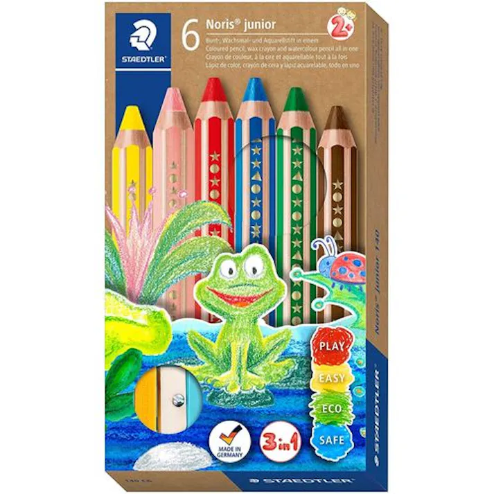 ノリスジュニア 色鉛筆6色