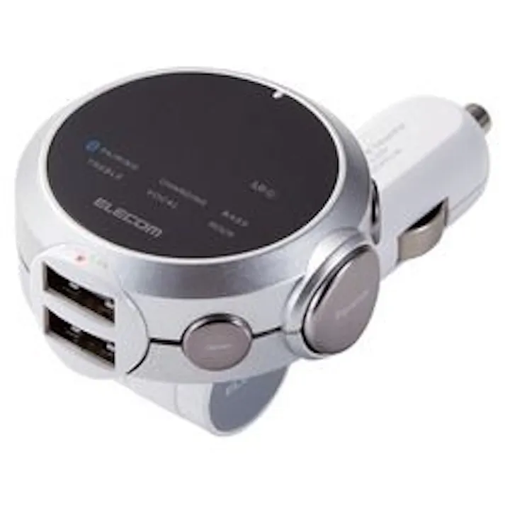 FMトランスミッターBt USB2ポート おまかせ充電 SV LAT-FMBTB05SV 目安在庫=△