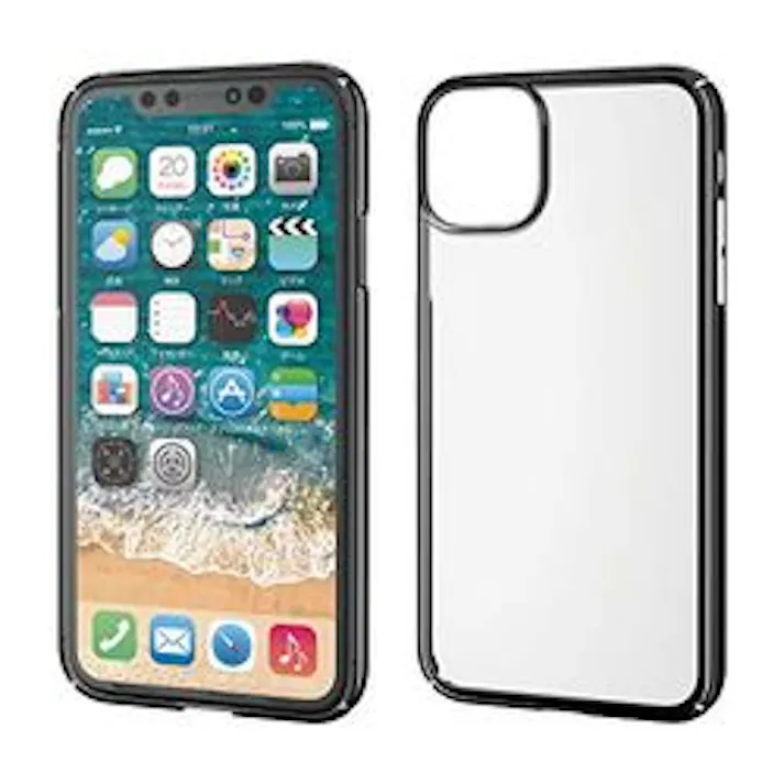 iPhone 11 ハードケース サイドメッキ 極み ブラック PM-A19CPVKMBK 目安在庫=△