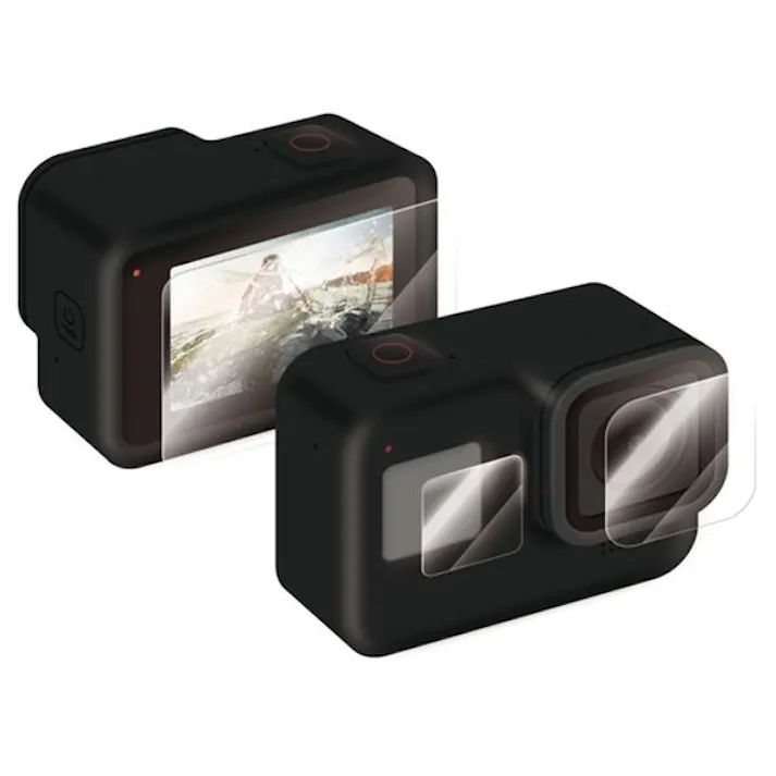 液晶保護フィルム GoPro HERO8 Black ガラス 0.23mm 防指紋 光沢 目安在庫=△