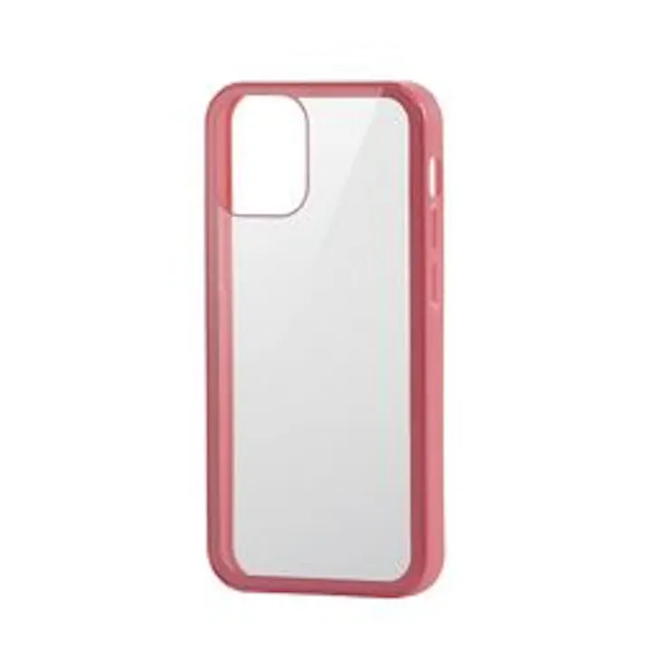 iPhone 12 mini ハイブリッドケース 360度保護 ガラス ピンク
