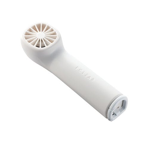 携帯 扇風機 ハンディ ハンズフリー USB 充電式 軽量 コンパクト カラビナ付 ミネラルホワイト FAN-U233WH