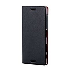 SO-04H SOV33 レザーケース 薄型 マグネット付 ブラック