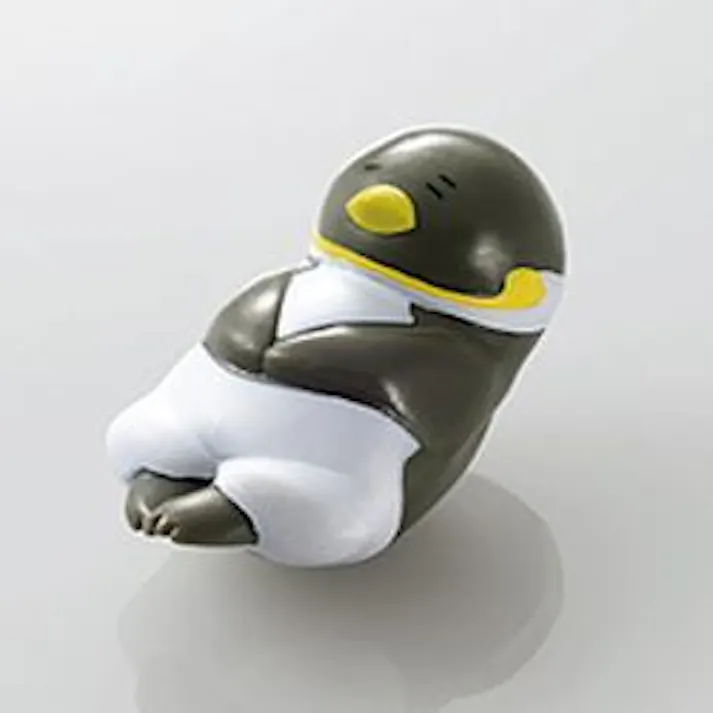 ケーブルフィギュア スマホ使わせてもろてるでー ペンギン