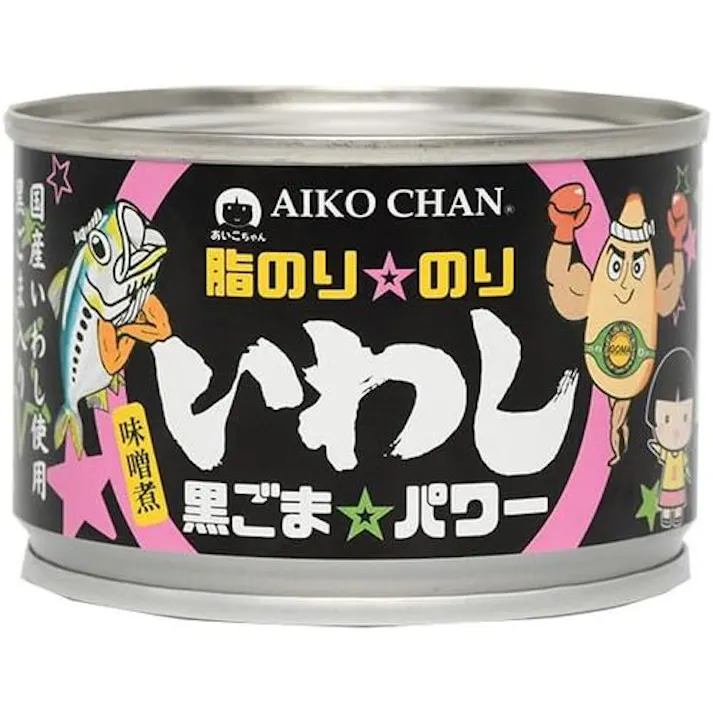 あいこちゃん脂のり のり いわし黒ごま パワー(味噌煮) 140g缶【1缶】