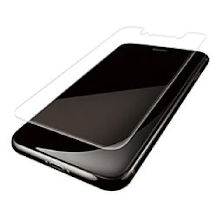 iPhone XS Max フルカバーフィルム 衝撃吸収 透明 指紋防止 反射防止