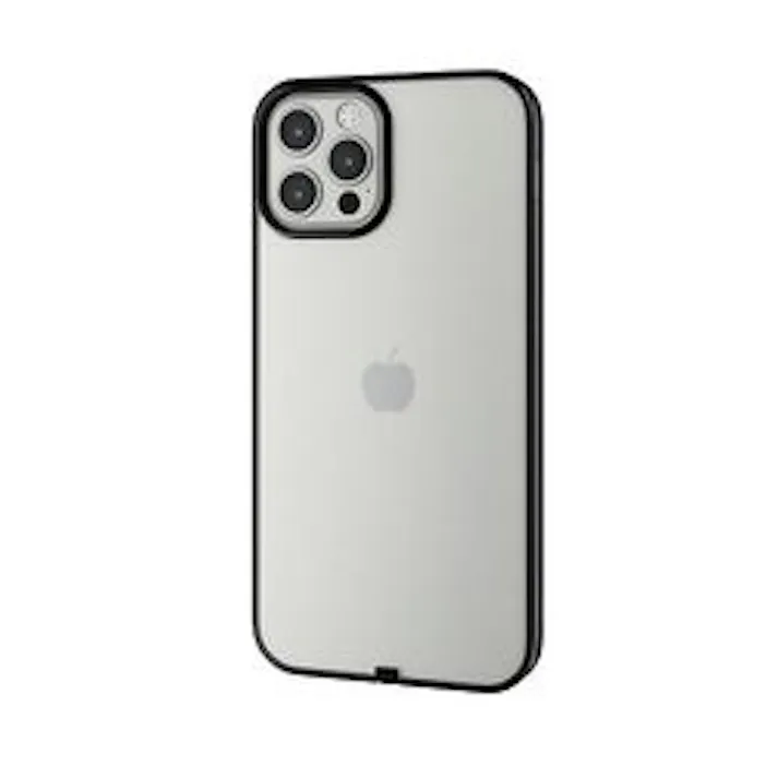 iPhone 12 iPhone 12 Pro ソフトケース サイドメッキ 極み ブラック
