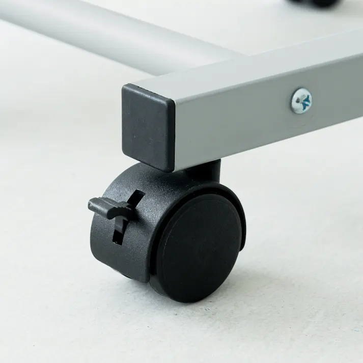 【パイプスタンドミラー(キャスター付)(グレー)】 幅30cm×高さ157cm ミラー 鏡 姿見 スリム スタンドミラー 全身 韓国インテリア 角度調節可能 組立品