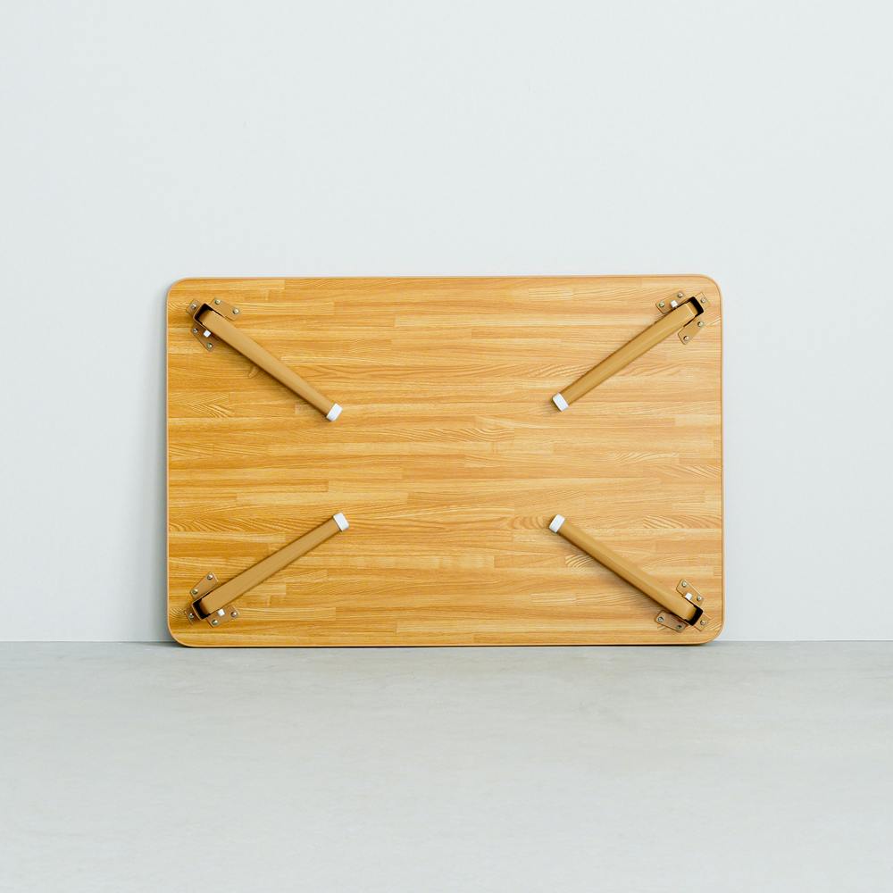 〔2個セット〕ハウステーブル(90)(ナチュラル) 幅90cm×奥行60cm 折りたたみローテーブル 机 折れ脚 木目 コンパクト 完成品 NK-90 折りたたみテーブル(90×60cm)  幅90cm⁄机⁄デスク⁄ローテーブル⁄リビングテーブル⁄折れ脚⁄折りたたみ⁄木製⁄木目⁄ナチュラル⁄幅広⁄シンプル⁄北欧風⁄完成品⁄NK-096  同梱不可代引不可[▲][TP]