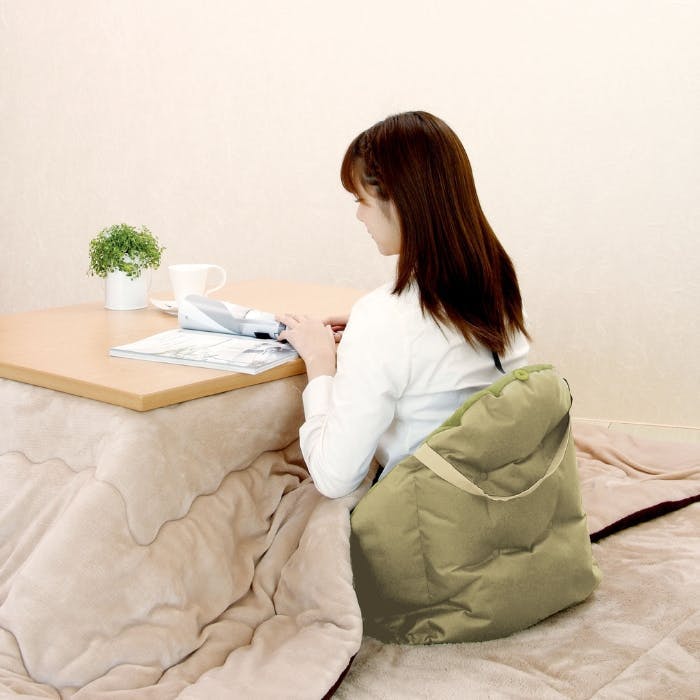 20545 腰までぽかぽかクッション(グレー） 4573242551303 | クッション