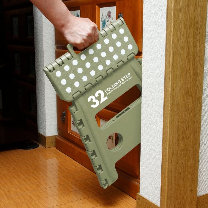 30762 セノ・ビー LG32(オリーブ) 折りたたみ 踏み台 ステップ