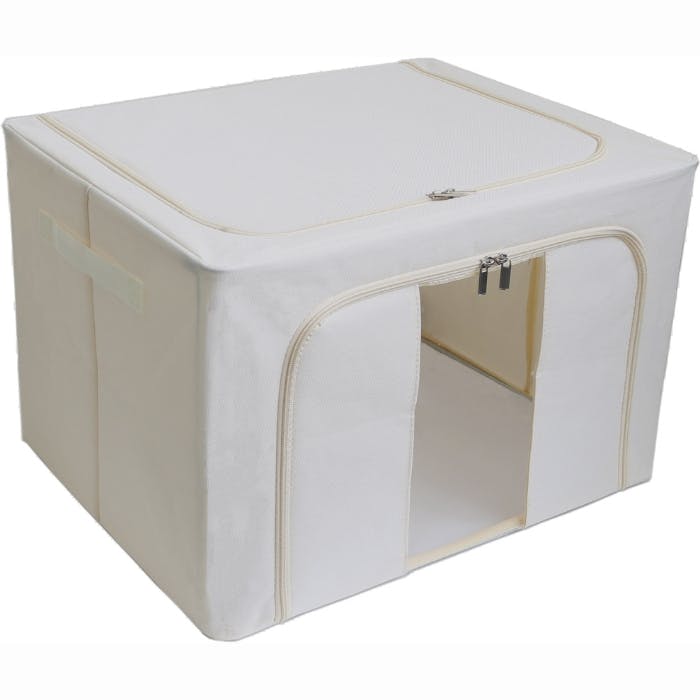 90084 窓付き収納ボックス ラージ(ホワイト) 4573242550320 | キッチン