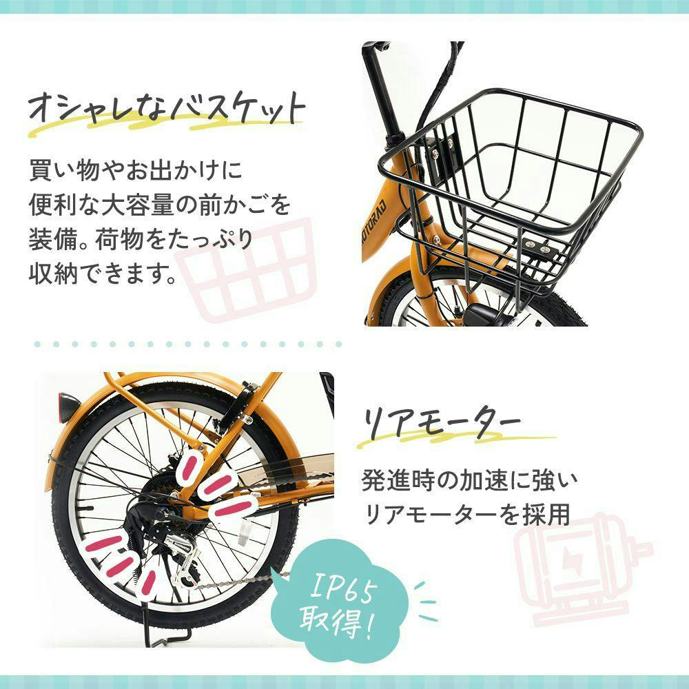 【自転車】Life Assist(ライフアシスト) 電動アシスト自転車 電動自転車 20インチ EMOTORAD DIANA ココア 【送料無料】  オンライン限定