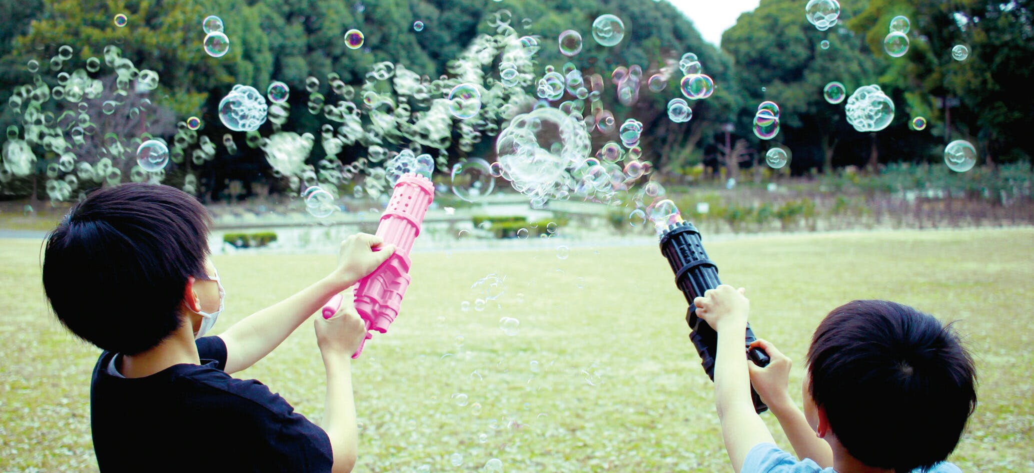 90068 炸裂電動バブルガトリング ヘビー(ピンク) 4573242548778