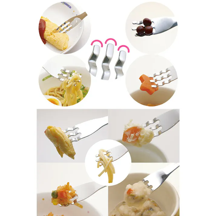ののじ めんフォーク/おかずフォーク【キッズスプーン 子供用食器 子供用 カトラリー ステンレス 日本製】 めんフォーク