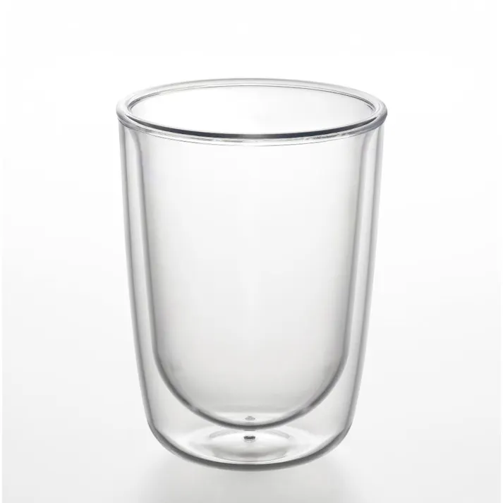われないダブルウォールグラス ワイド 300ml トライタン 曙産業 TW-3781【コップ タンブラー 二重グラス プラスチック 樹脂 軽量 ホット アイス 食洗機対応 日本製 BPAフリー】