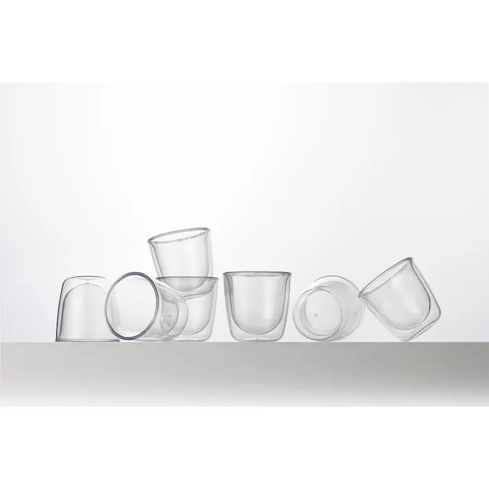 われないダブルウォールグラス スリム 200ml クリア トライタン 曙産業 TW-3782【コップ タンブラー 二重グラス プラスチック 樹脂 軽量 ホット アイス 食洗機対応 日本製 BPAフリー】