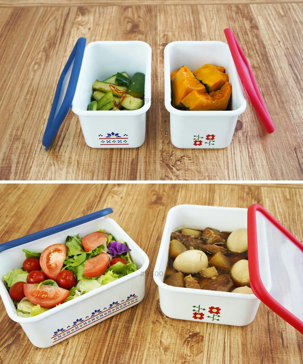 ミーサ ホーロー容器 深型角容器M 1.1L 富士ホーロー MY-DM【琺瑯