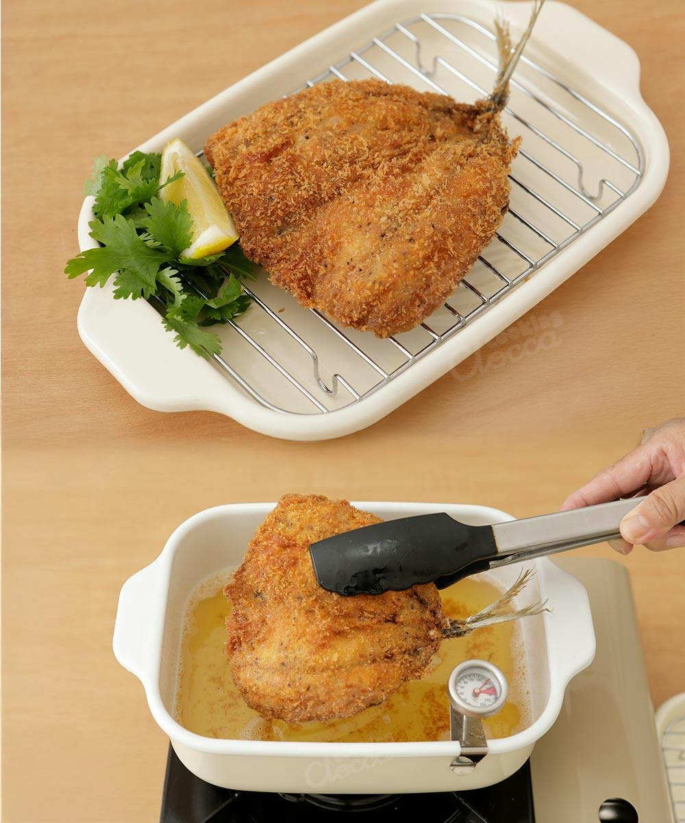 揚げ物鍋と網目フライヤーセット 揚げ物鍋と網目フライヤーセット