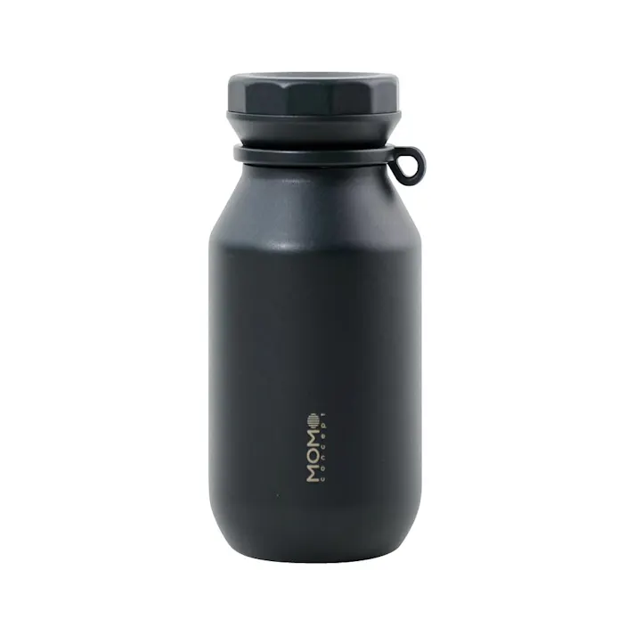 ロックタンブラー 440ml ステンレス 保温 保冷 モモコンセプト MOMO concept 百麦【水筒 軽量 持ち運び 直飲み マグボトル ステンレスボトル オフィス ランチグッズ】 カカオブラック